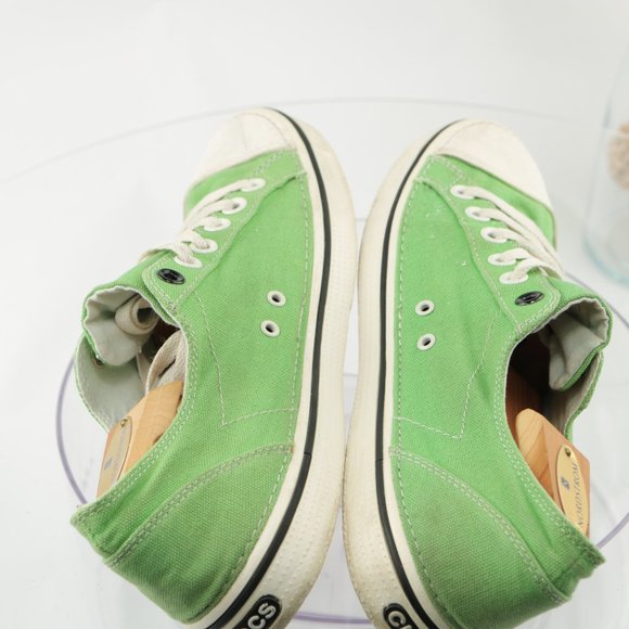 Crocs Hover Sneaker Canvas Rubber Lace-Up Women 10 Light Green Lightweight - Picture 8 of 12